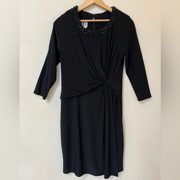 Anne Klein Dresses & Skirts - Black Semi-Formal Midi Dress, Minimalist, Flattering, stretchy and size 8 Medium
